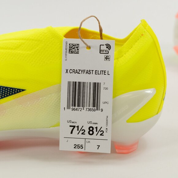 Adidas X Crazyfast Elite Laceless FG IG0612 Soccer Cleats sz 7.5 Men / 8.5 Women main image 5